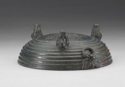 图片[2]-Lid of dou food container with groove pattern, Warring States period (475-221 BCE)-China Archive